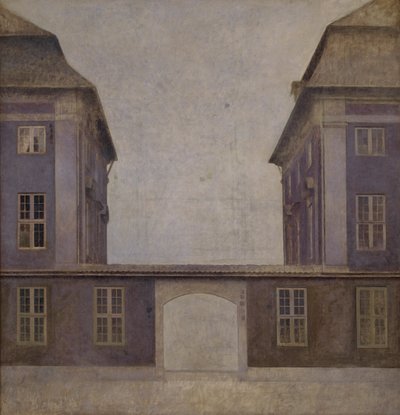 Budovy asijské společnosti, při pohledu z ulice St. Annæ, Kodaň, 1902. od Vilhelm Hammershøi