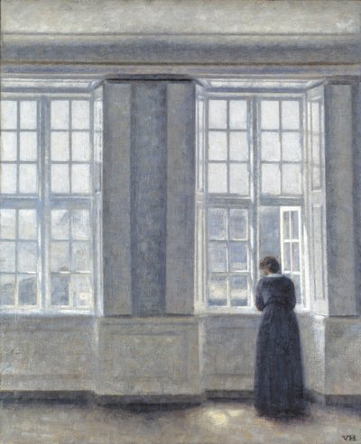 Vysoká okna od Vilhelm Hammershøi