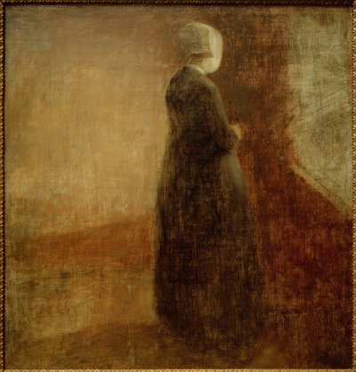 Stará žena od Vilhelm Hammershoi