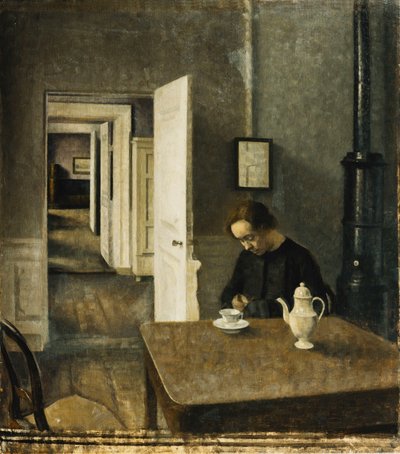 An Interior, Strandgade 25, 1915 od Vilhelm Hammershoi