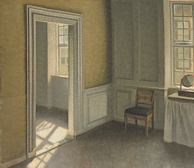 Ložnice, Strandgade 30, 1906 od Vilhelm Hammershoi