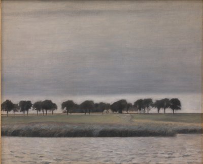 Předběžná studie pro "Solar Rain. Gentofte Lake" od Vilhelm Hammershøi