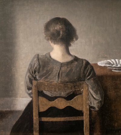 Hvile zvaný též Repos od Vilhelm Hammershoi