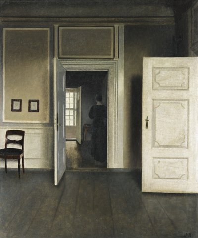 Interiér. Strandgade 30 od Vilhelm Hammershoi