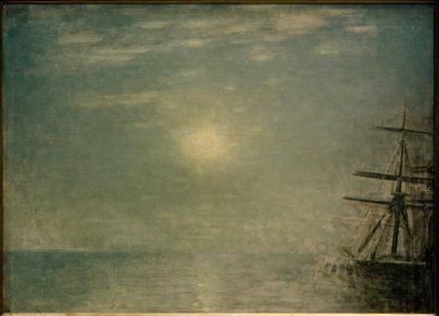 Slunce nad mořem od Vilhelm Hammershoi
