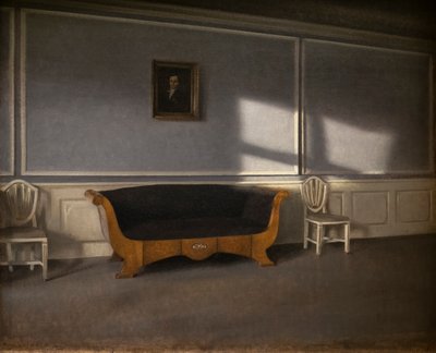 Sunny rayson v obývacím pokoji, III od Vilhelm Hammershoi