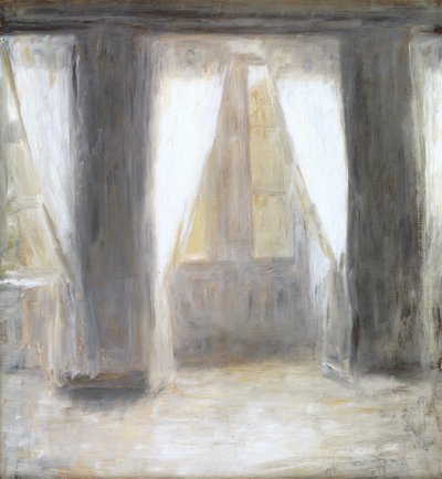Jídelna v umělcově domě ve Frederiksberg Allé v Kodani od Vilhelm Hammershoi