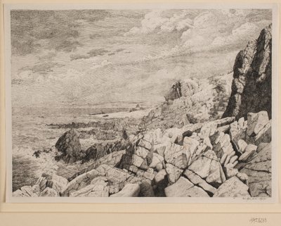 Bornholmské skalnaté pobřeží od Vilhelm Kyhn