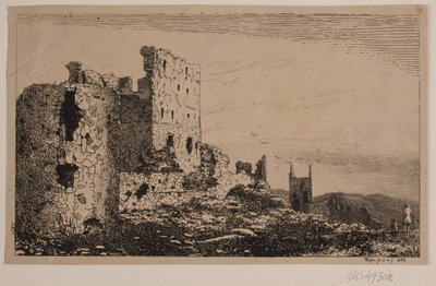 Hammershus na Bornholmu od Vilhelm Kyhn