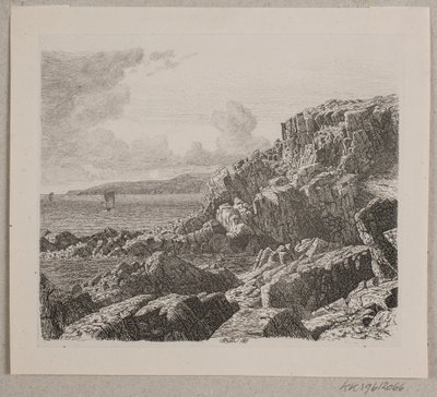 Pobřežní část z Bornholmu od Vilhelm Kyhn