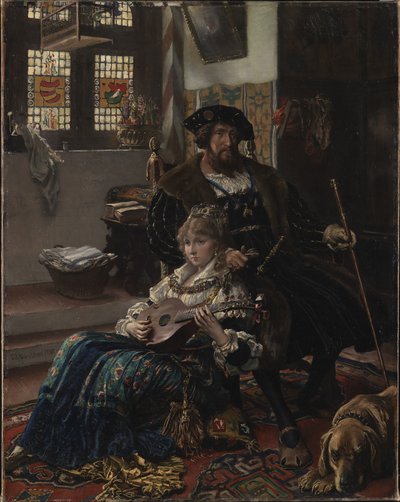Christian II a Dyveke od Vilhelm Rosenstand