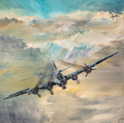 B17G, Royal Flush 2, Swiss Landing 8, 2023 od Vincent Alexander Booth