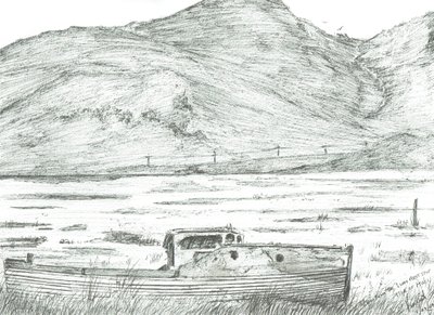 Loď na suchu, Isle of Mull, 2007 od Vincent Alexander Booth