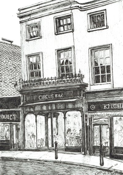 Cheltenham Spa, 2017, (Inkoust na papíře) od Vincent Alexander Booth