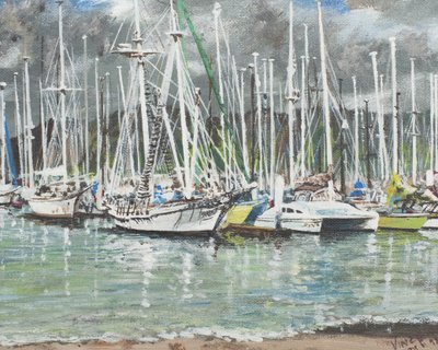 Coffs Harbour, Austrálie, 1998, (akryl na plátně) od Vincent Alexander Booth