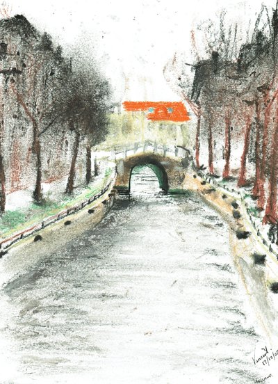 Holandsko, pohled na kanál, 2005 od Vincent Alexander Booth