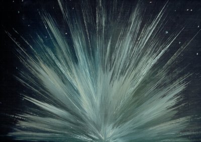 Impact on Miranda, 2016, (akryl na plátně) od Vincent Alexander Booth