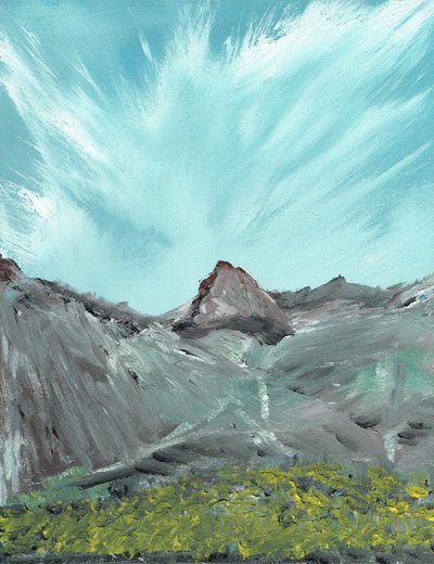 Lakeland Hills, 2010, (akryl na plátně) od Vincent Alexander Booth