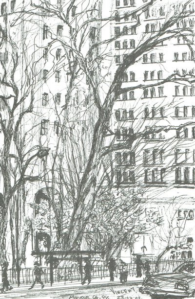 Madison Square park New York, 2003 od Vincent Alexander Booth