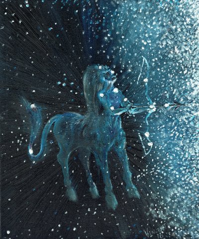 Hvězdné znamení Střelec, 2016, (olej na plátně) od Vincent Alexander Booth