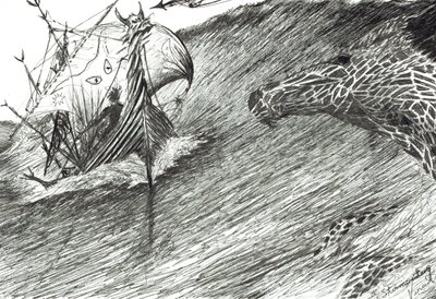Storm Creators Atlantic, 2012, (tuš na papíře) od Vincent Alexander Booth