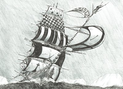Storm Creators Prince Gustav Adolf Sea, 2017, (Inkoust na papíře) od Vincent Alexander Booth