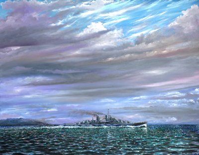 USS Juneau Guadalcanal 1942, 2019 od Vincent Alexander Booth