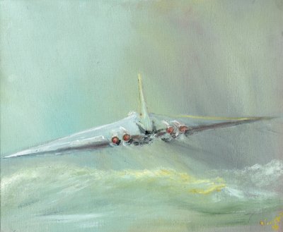Vulcan B1 sortie, 2016, (olej na plátně) od Vincent Alexander Booth