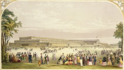 Velká výstava, 1851: pohled na budovu navrženou Josephem Paxtonem, architektem od Vincent Brooks