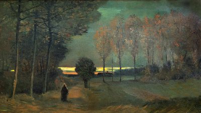 Podzimní krajina ve večerních hodinách, 1884. od Vincent van Gogh