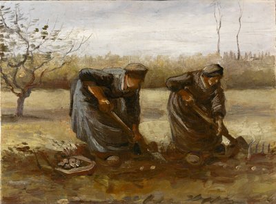 Dvě selské ženy kopající brambory, 1885. od Vincent van Gogh
