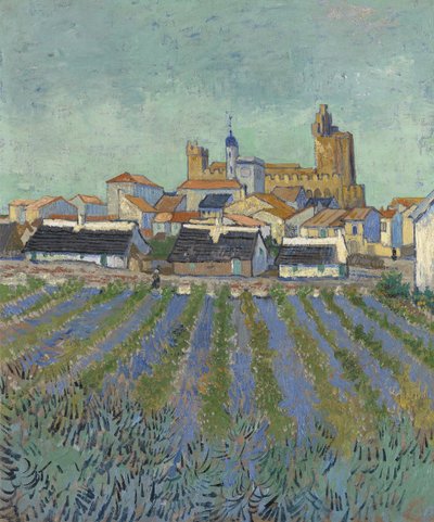 Pohled na Saintes-Maries-de-la-Mer, 1888. od Vincent van Gogh