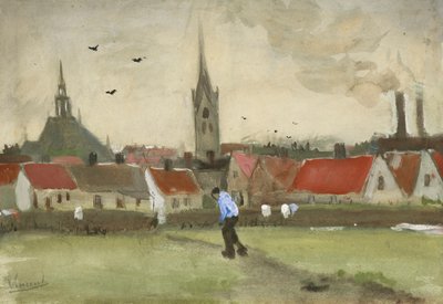 Pohled na Haag s Nieuwe Kerk, 1882. od Vincent van Gogh