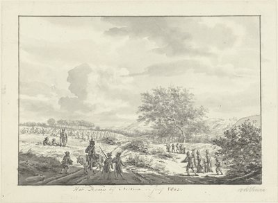 Armádní tábor v dunách poblíž Overveen v červenci 1803 The Camp near Overveen, v červenci 1803 (název na objektu) od Vincent Jansz. van der Vinne