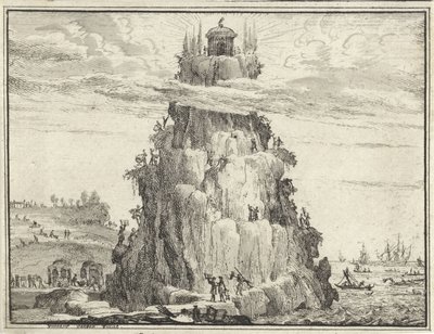 Chrám moudrosti na skále od Vincent Laurensz. van der Vinne (II)
