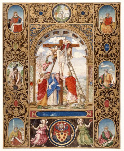 Marlay Cutting IT.34: Snímání z kříže a okrajové fragmenty z misálu papeže Klementa VII., po roce 1523 (pergamen) od Vincent Raymond