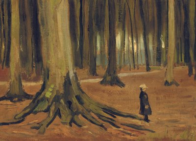 Dívka v lese, 1882 od Vincent van Gogh