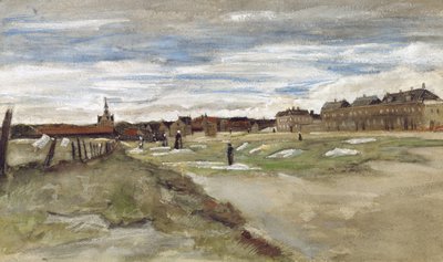 "Blanchisserie à Scheveningen" Bělidlo v Scheveningenu (recto); "Femme de Scheveningen" Žena ze Scheveningenu (verso) od Vincent van Gogh