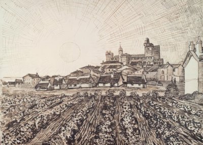 Pohled na les Saintes-Maries od Vincent van Gogh