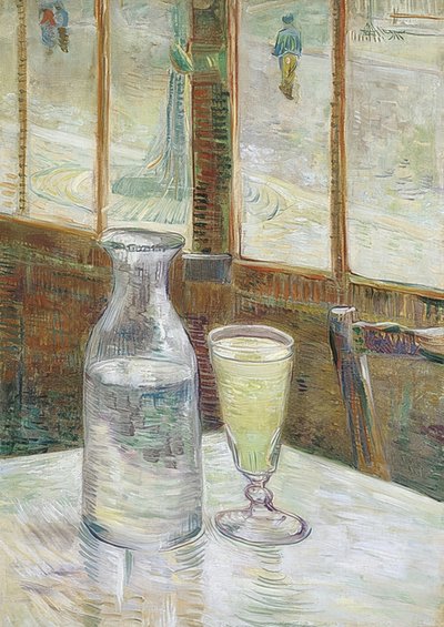 Kavárenský stůl s absintem. 1887 od Vincent van Gogh