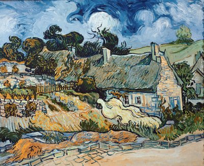 Chaumes de Cordeville do Auvers-Sur-Oise (olej na plátně od Vincent van Gogh