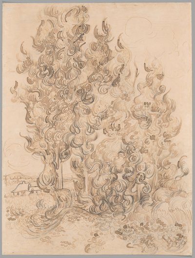 Cypřiše od Vincent van Gogh