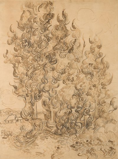 Cypřiše od Vincent van Gogh