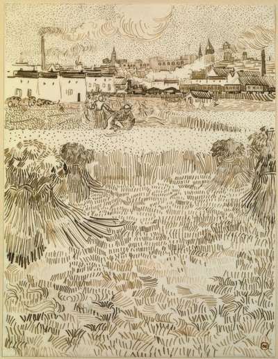 Žací stroj od Vincent van Gogh