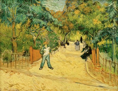 Vstup do parku v Arles s chodci od Vincent van Gogh