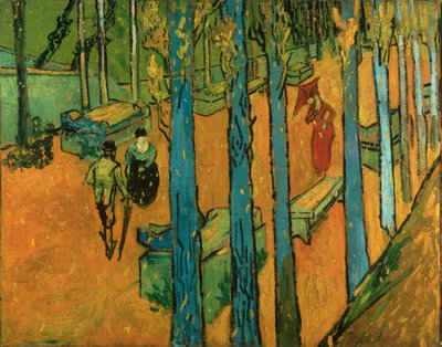 Padající podzimní listí (Les Alyscamps) od Vincent van Gogh