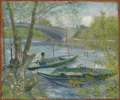 Rybaření na jaře, Pont de Clichy Asnières, 1887. od Vincent van Gogh