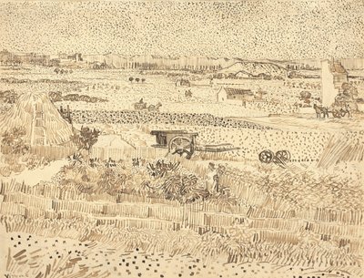 Sklizeň – pláně La Crau, 1888. od Vincent van Gogh