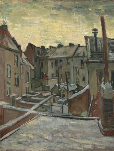 Domy při pohledu zezadu od Vincent van Gogh