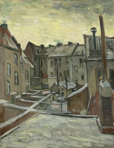 Domy viděné zezadu od Vincent van Gogh
